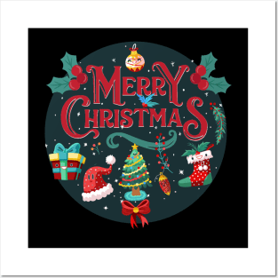 Merry Christmas Posters and Art